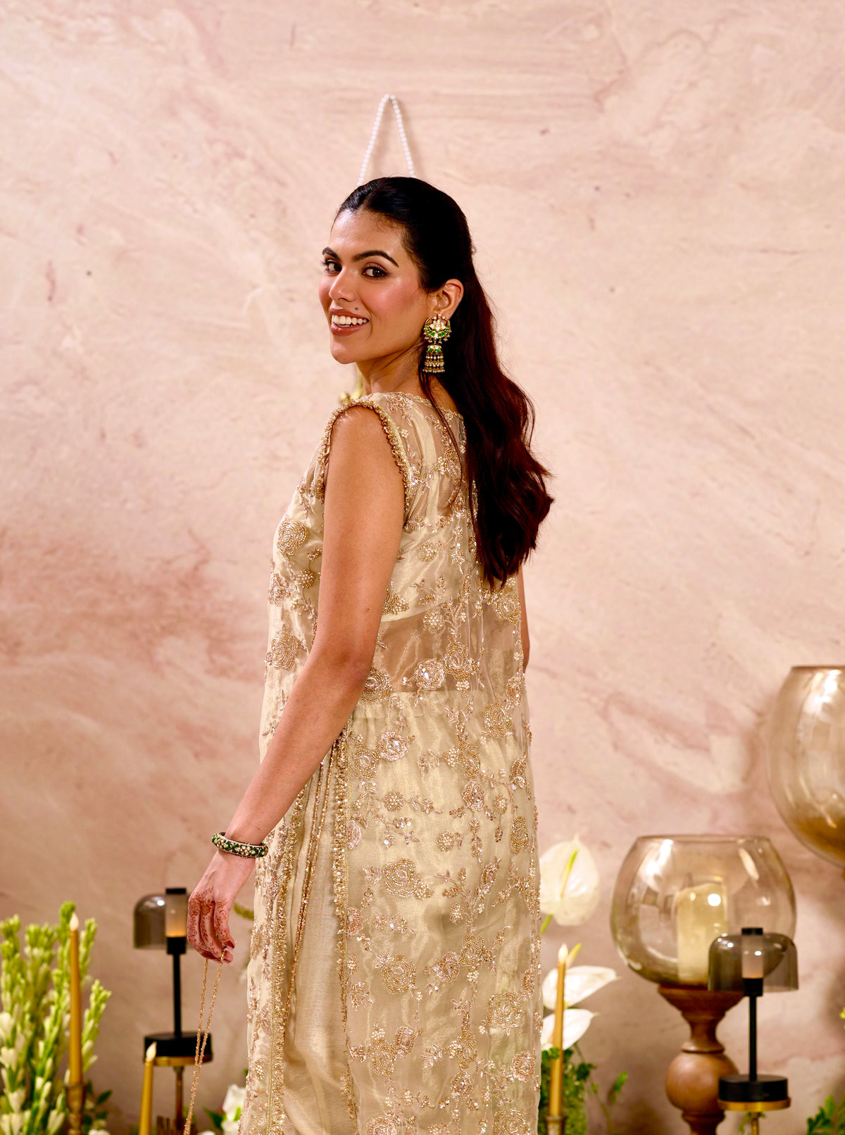 Golden Sheer Kaftan