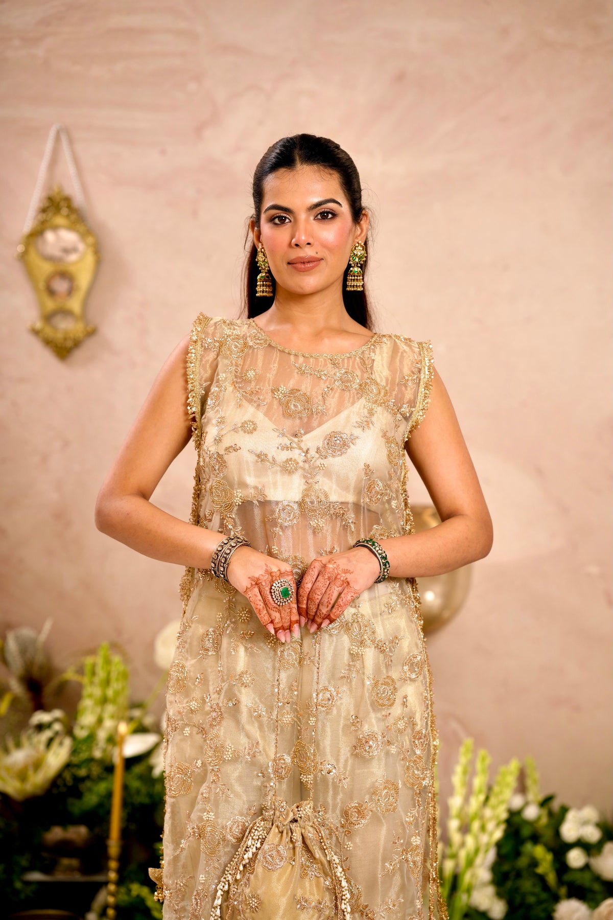 Golden Sheer Kaftan