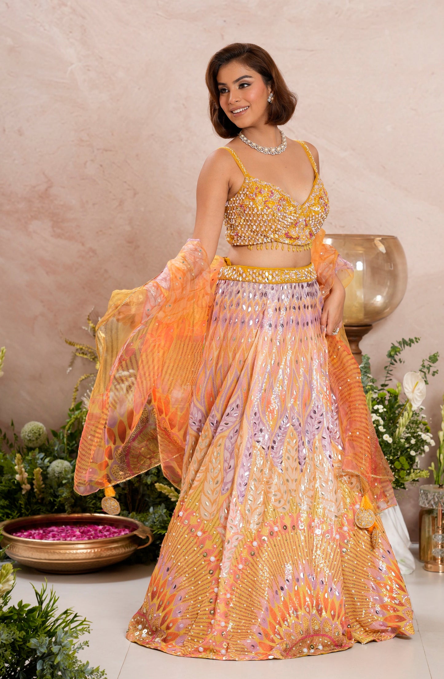 Orange Lehenga