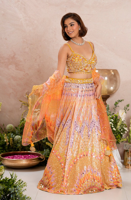 Orange Lehenga